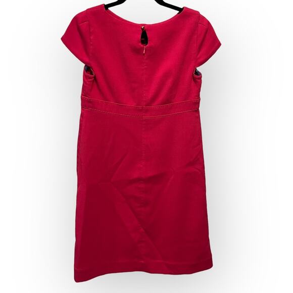 Lilly Pulitzer Pink Sheath Dress with Gold Button Accents sz 2 - Picture 2 of 11